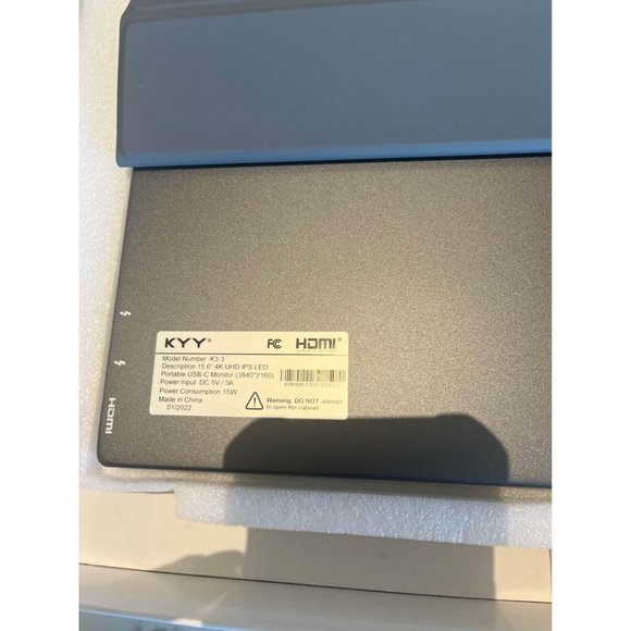 KYY 4K Portable Monitor 15.6” - Picture 4 of 10